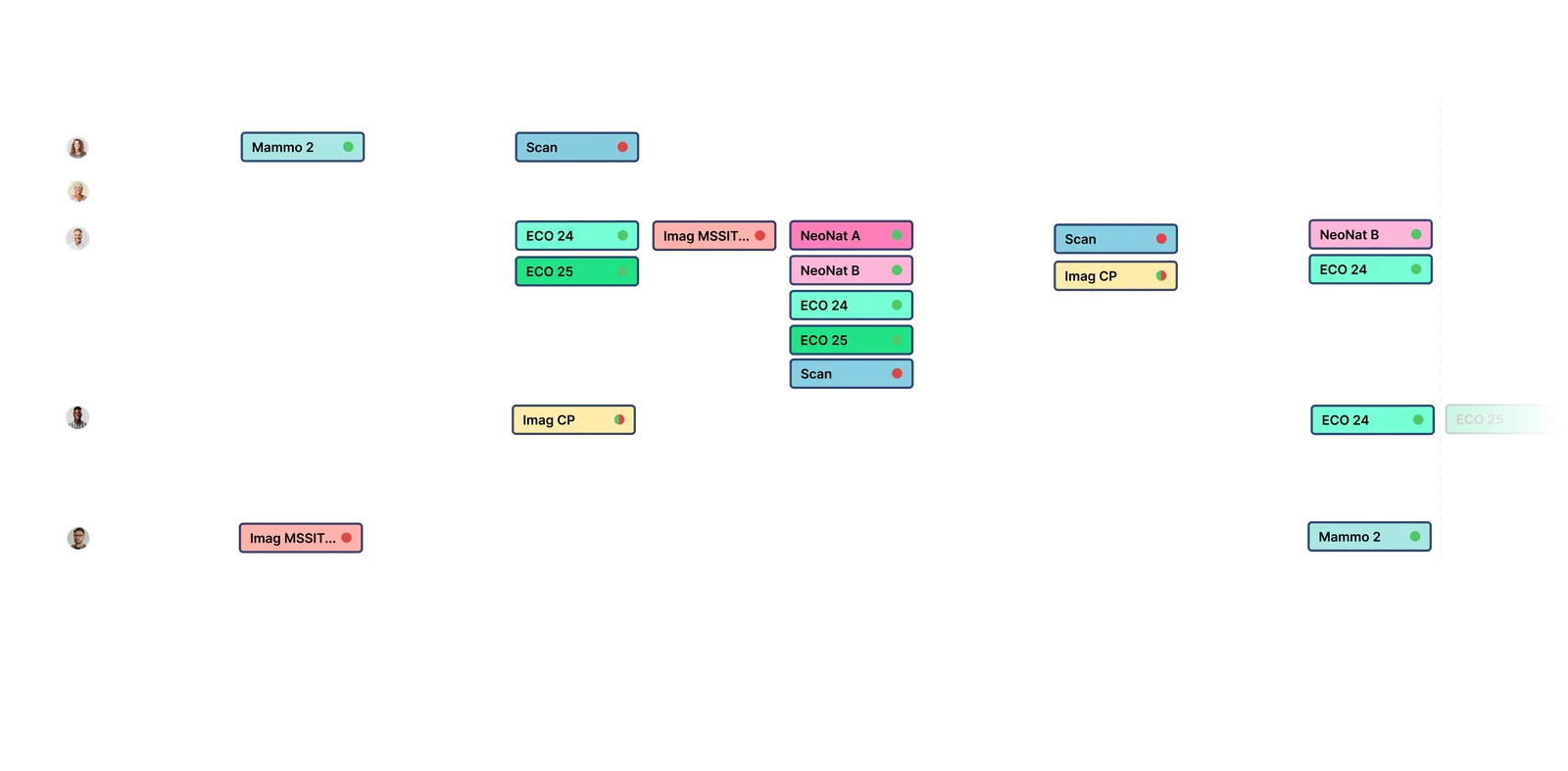 AI-powered scheduling interface